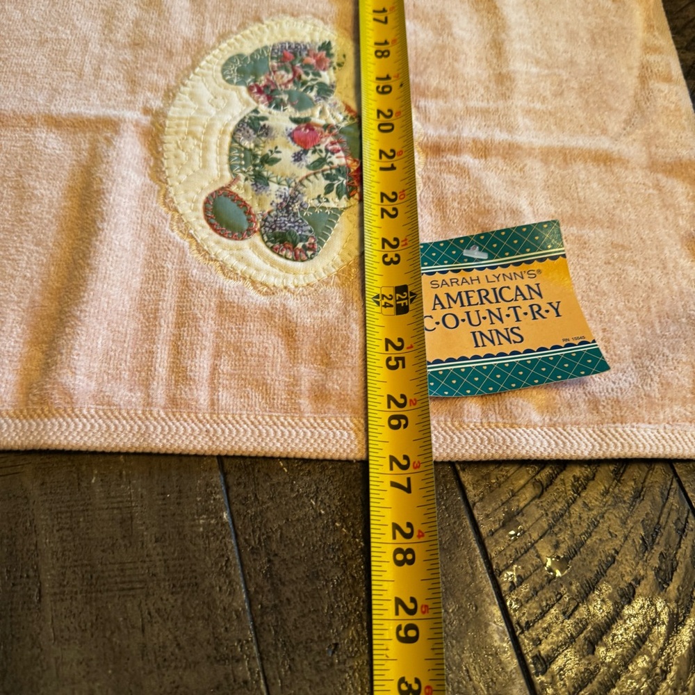 Vintage Sarah Lynn's American Country Inns Towels Bears Applique Set Of 3 New - Picture 9 of 10